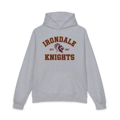 Irondale Knights Grey Vintage Collegiate School Spirit Pullover
