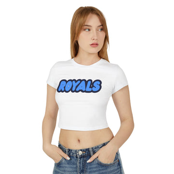Hopkins Royals Women’s Baby Tee - Retro Graphic Top for Casual Vibes