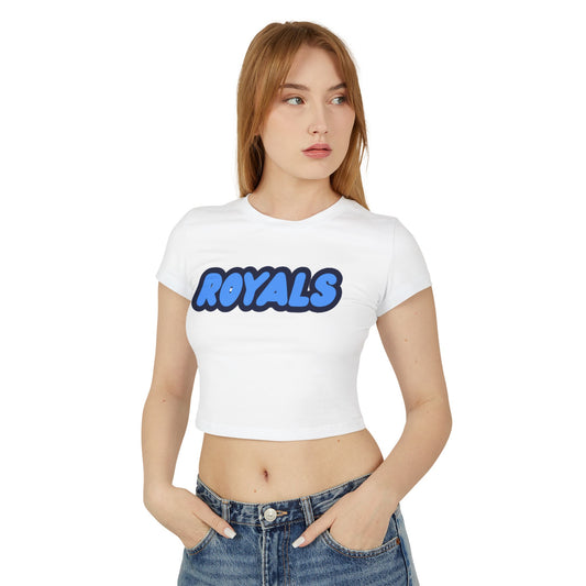 Woodbury Royals Women’s Baby Tee - Retro Graphic Top for Casual Vibes