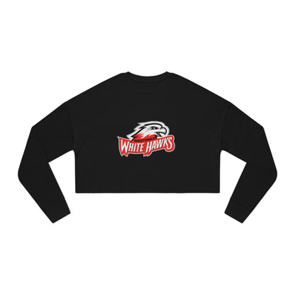 Mound Westonka White Hawks Trendy Women's Cropped Sweatshirt with Unique Graphic Design