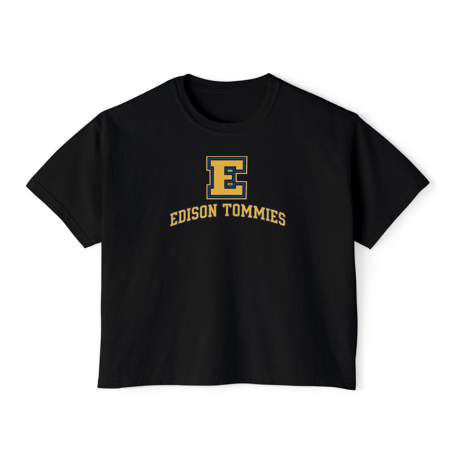Minneapolis Edison Tommies Casual Boxy Tee - Trendy Women's Top