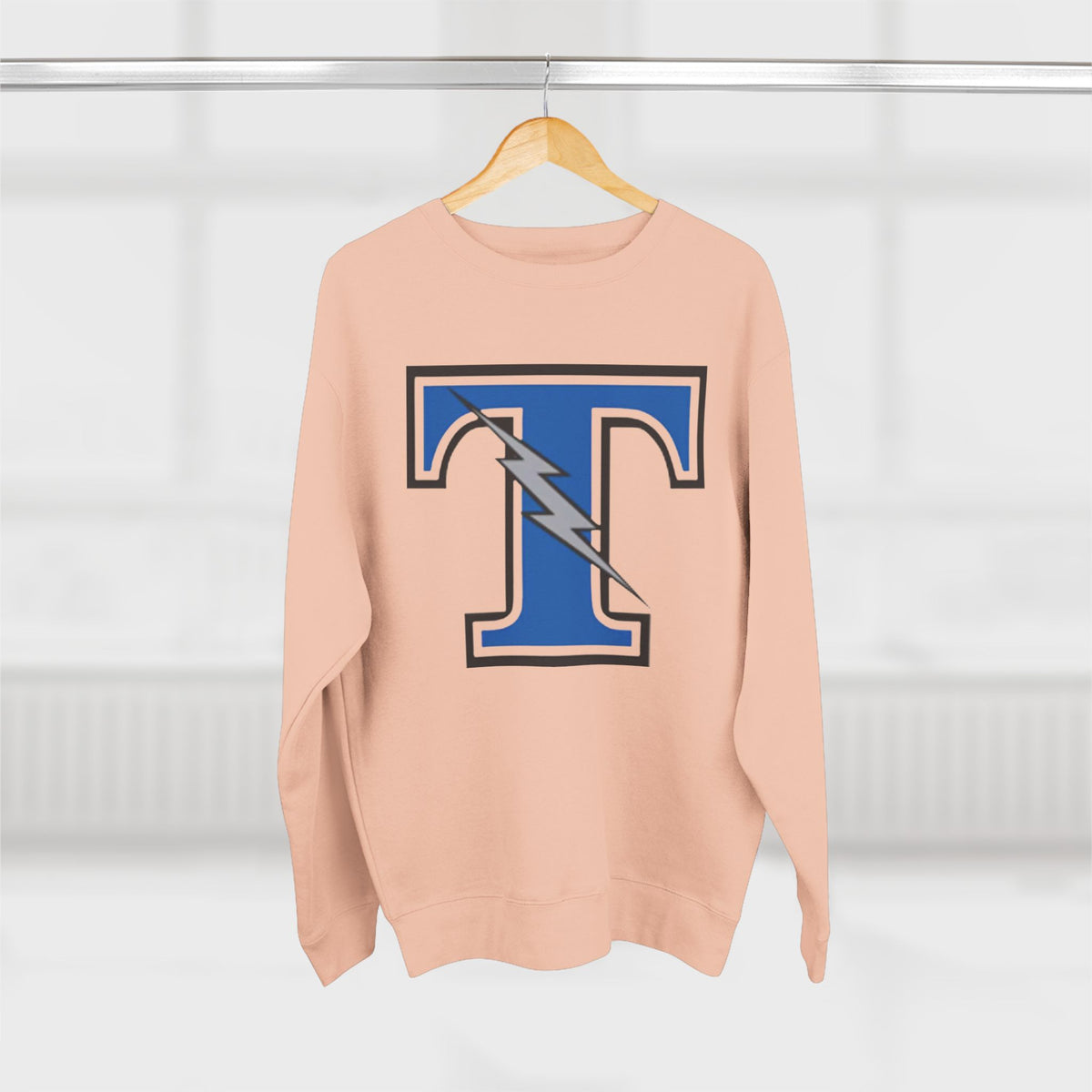 Tartan Titans Blue T Lightning Logo Sweatshirt