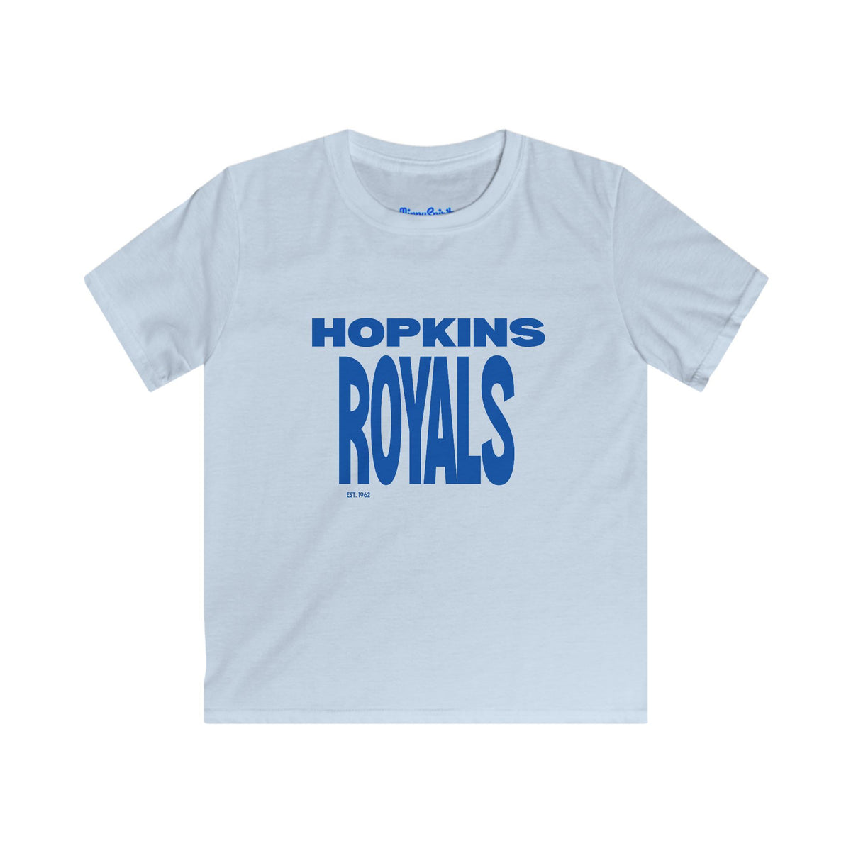 Hopkins Royals Kids T‑Shirt — Youth School Spirit Tee with Crowned Lion