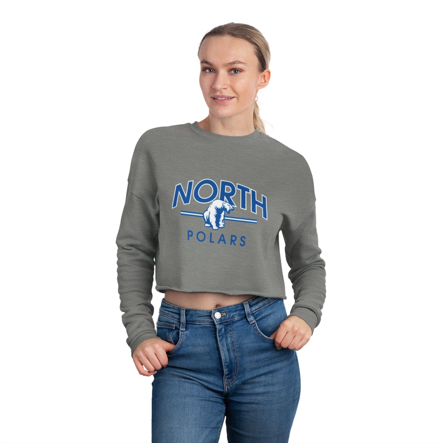 Minneapolis North Polars Women's Cropped Sweatshirt - Trendy & Stylish