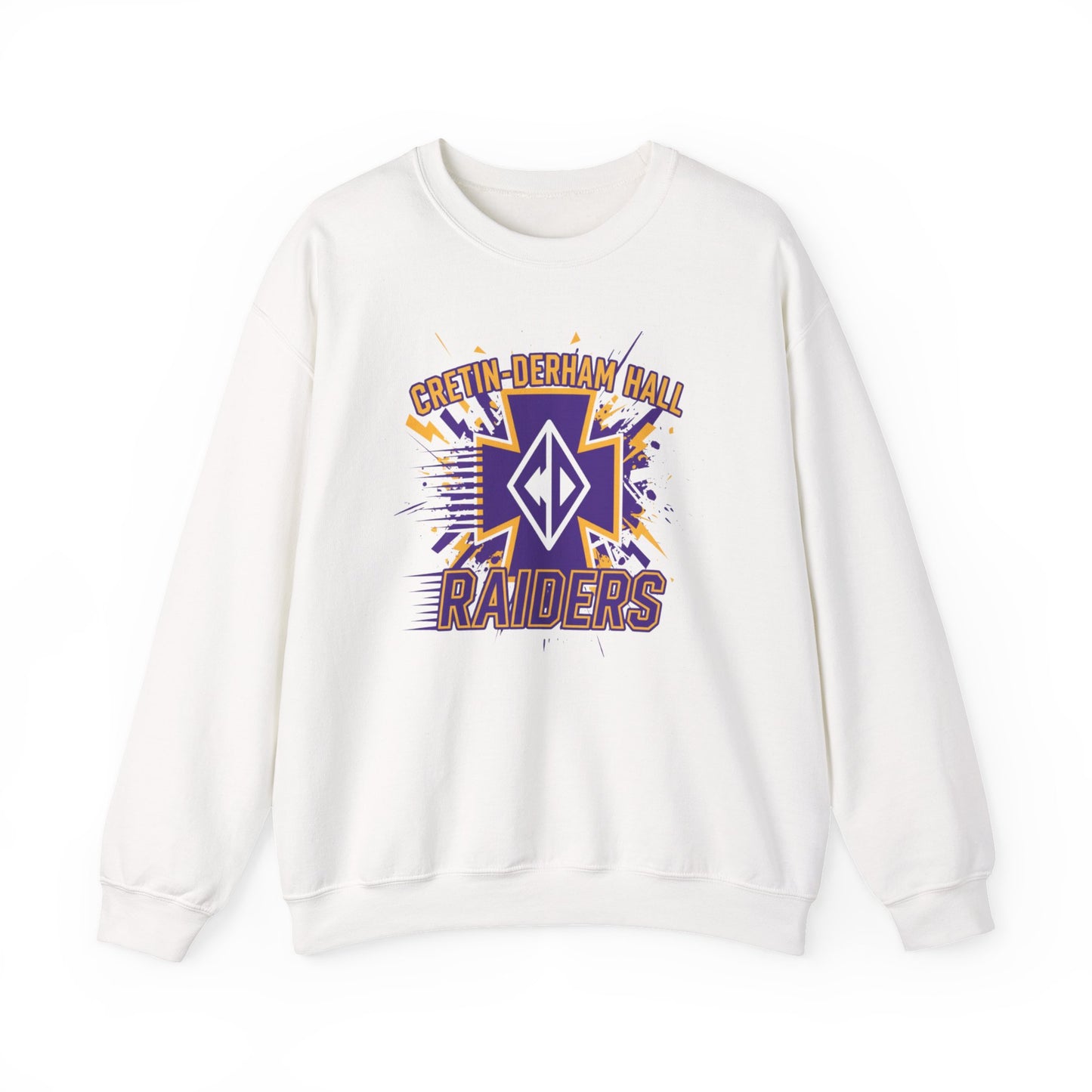 Raiders Crest Sweatshirt — Cretin-Derham Hall Purple & Gold Crewneck