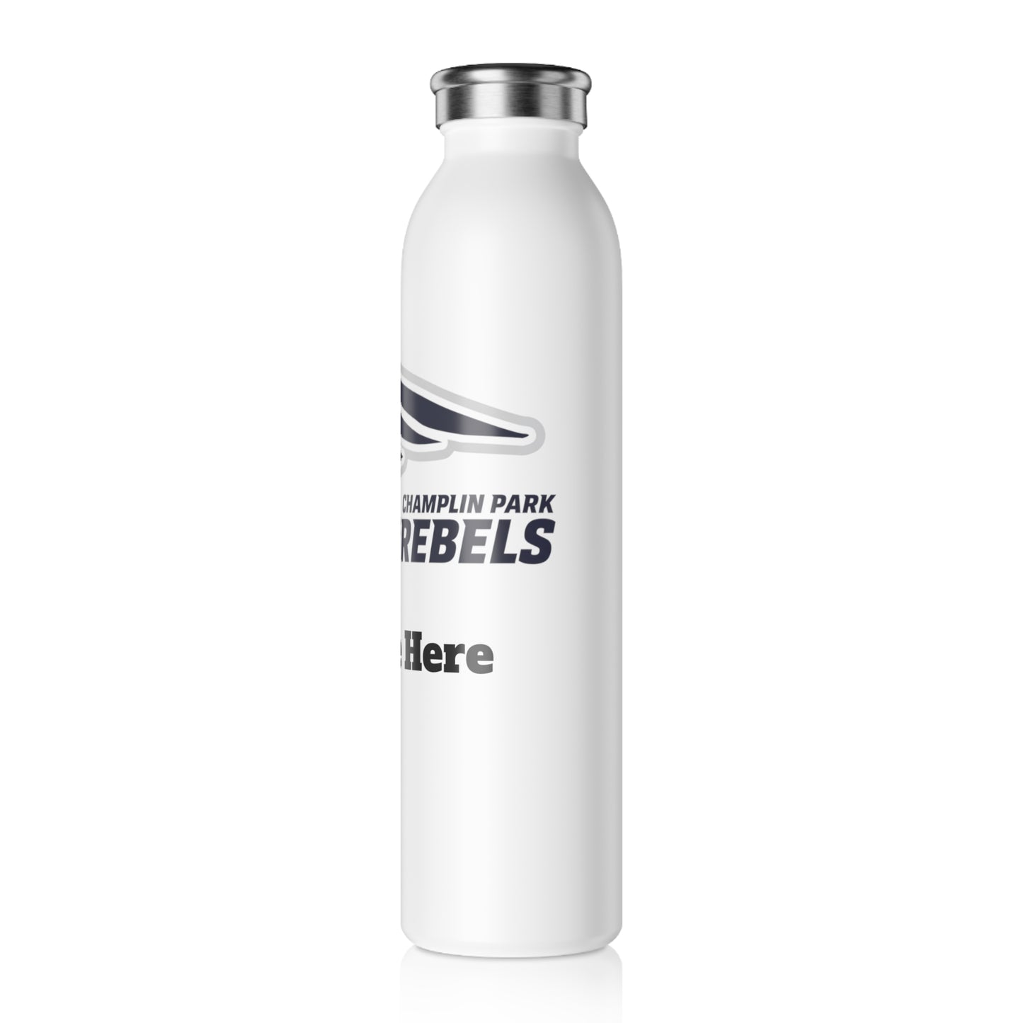 Champlin Park Rebels Slim Water Bottle —  Stainless Insulated Bottle