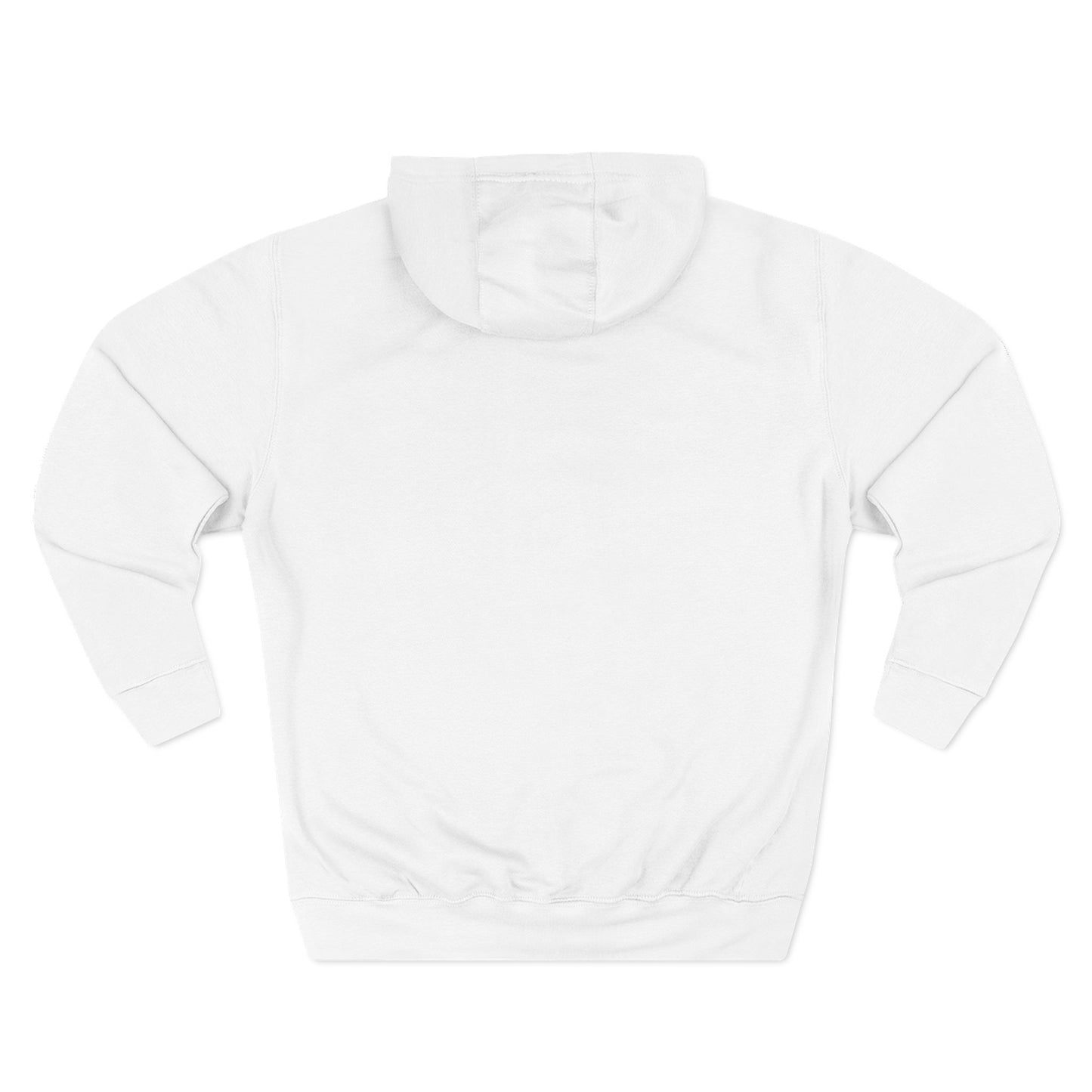 Back view of the Farmington Tigers 2026 State Champs Boys Lacrosse Fleece Hoodie in white.