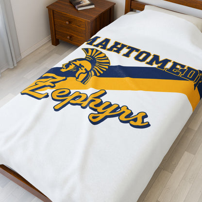 Mahtomedi Zephyrs Velveteen Plush Blanket