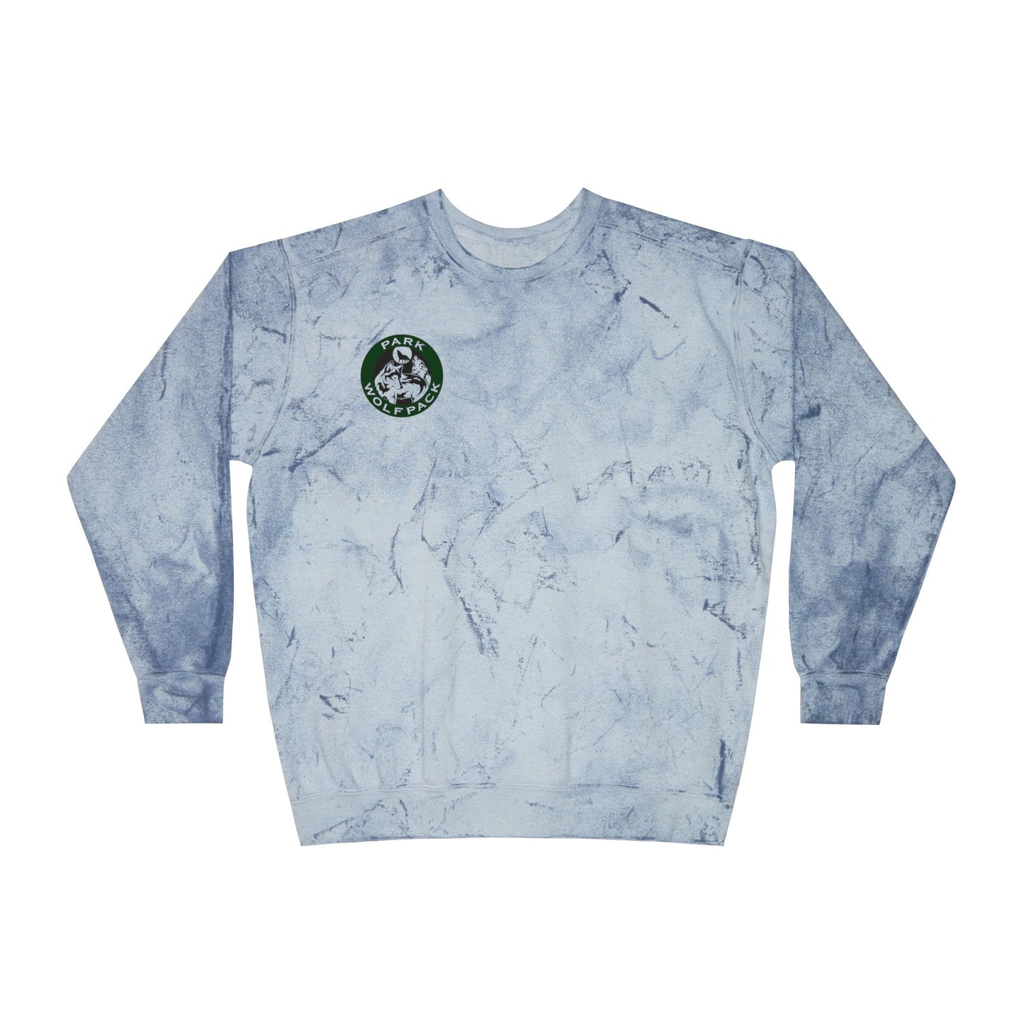 Park Wolfpack Unisex Color Blast Sweatshirt - Stylish & Cozy Marble Design for Casual Comfort