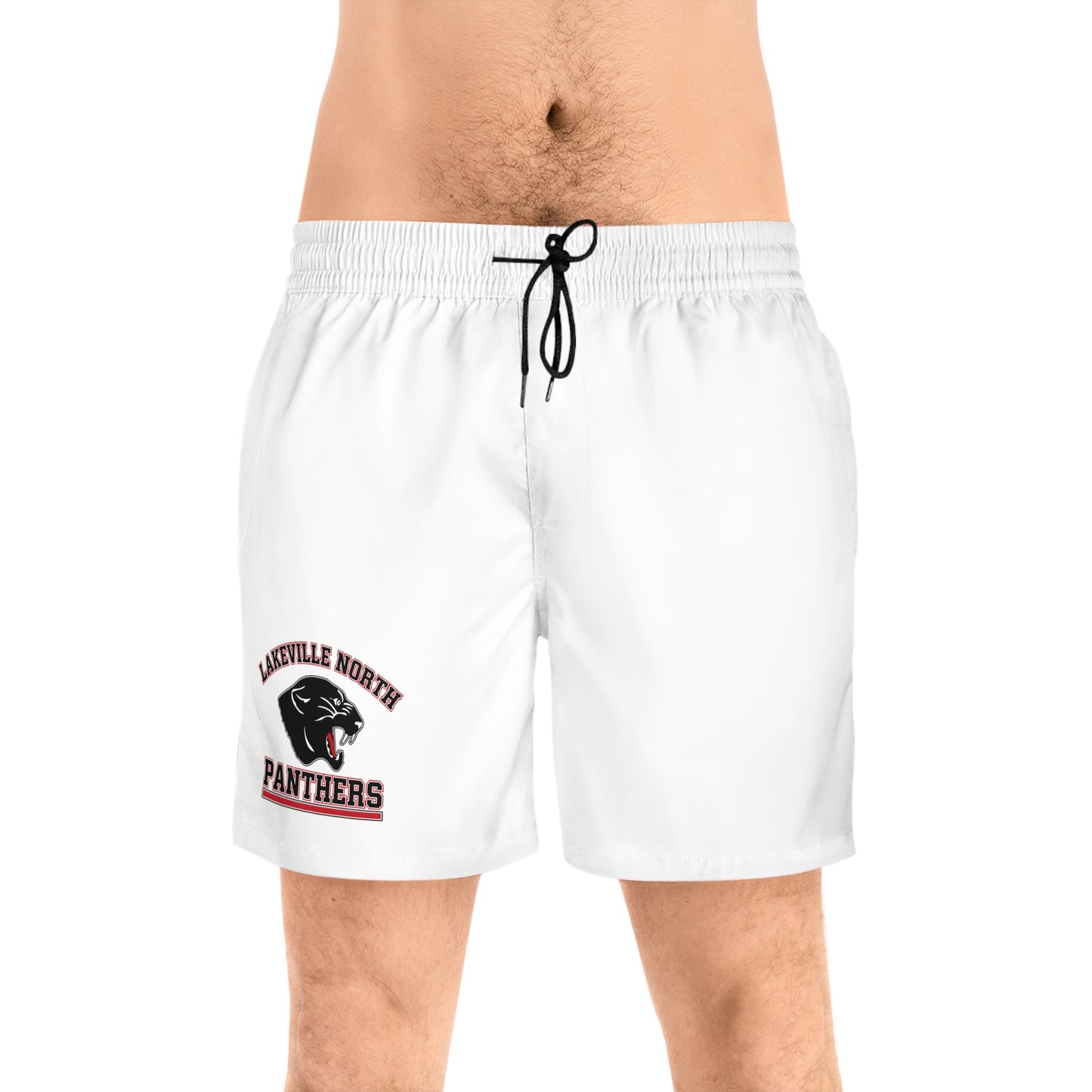 Lakeville North Panthers men's swim shorts beachwear, perfect for beach or pool days with lightweight comfort.