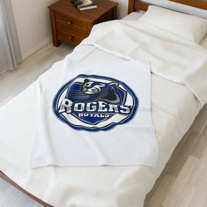 Rogers Royals Velveteen Plush Blanket - Perfect for Relaxation and Home Decor