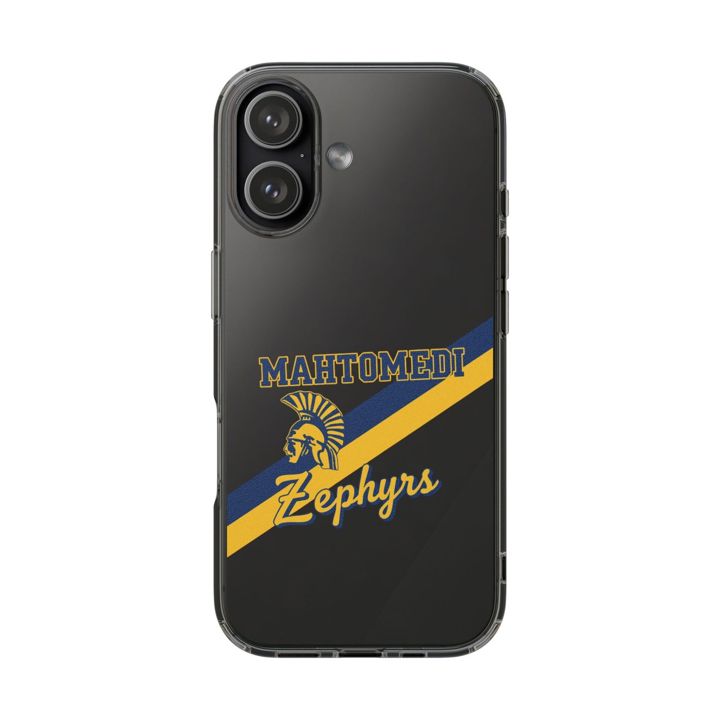 Mahtomedi Zephyrs Clear Phone Case with Bold Logo - Perfect for School Events and Graduation