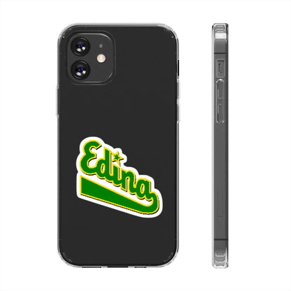 Custom Clear Phone Case with Edina Design - Stylish Protection for Your Smartphone