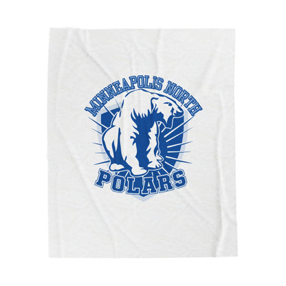 Cozy Minneapolis North Polars Plush Blanket - Soft Fleece for Winter Nights, Great Gift for Holidays