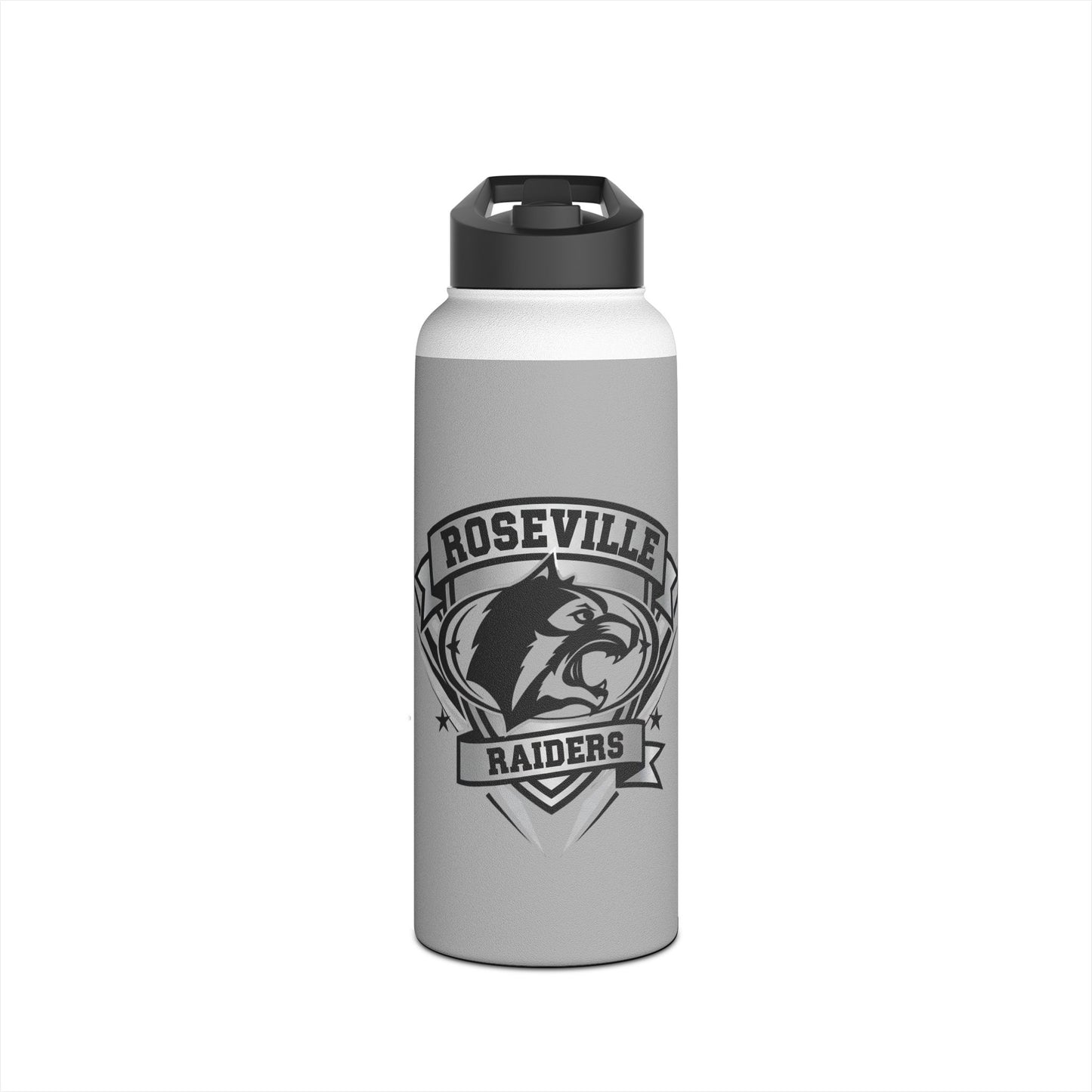 Roseville Raiders Stainless Steel Water Bottle, Motivational Hydration Bottle, Sports Water Bottle, Eco-Friendly Gift