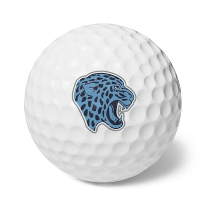 Bloomington Jefferson Jaguars Golf Balls Set - 6 Pack with Unique Design for Golf Enthusiasts