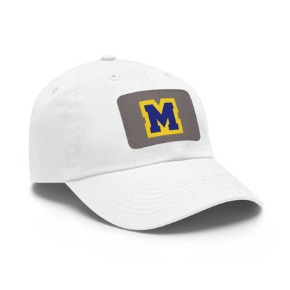 Mahtomedi Zephyrs M Leather Patch Dad Hat