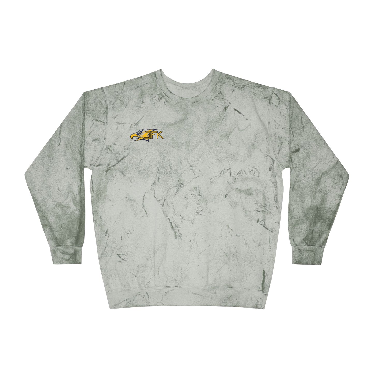 Bloomington Kennedy Eagles Color Blast Crewneck Sweatshirt for a Vibrant Vibe, Unisex Tie-Dye Fashion