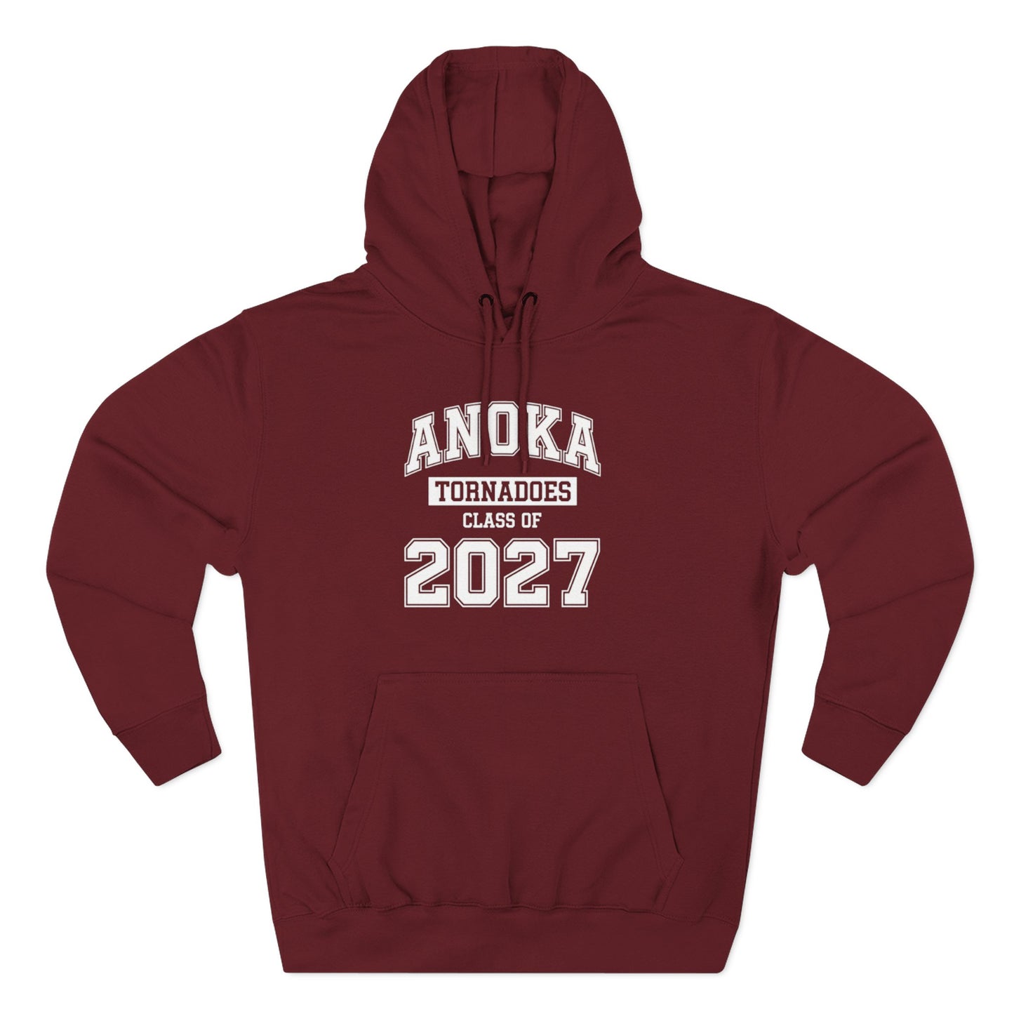 Anoka "Class of 2027" Hoodie — Three-Panel Fleece Pullover