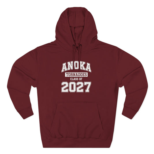 Anoka "Class of 2027" Hoodie — Three-Panel Fleece Pullover