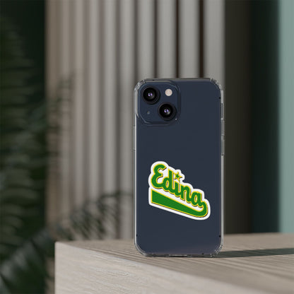 Custom Clear Phone Case with Edina Design - Stylish Protection for Your Smartphone