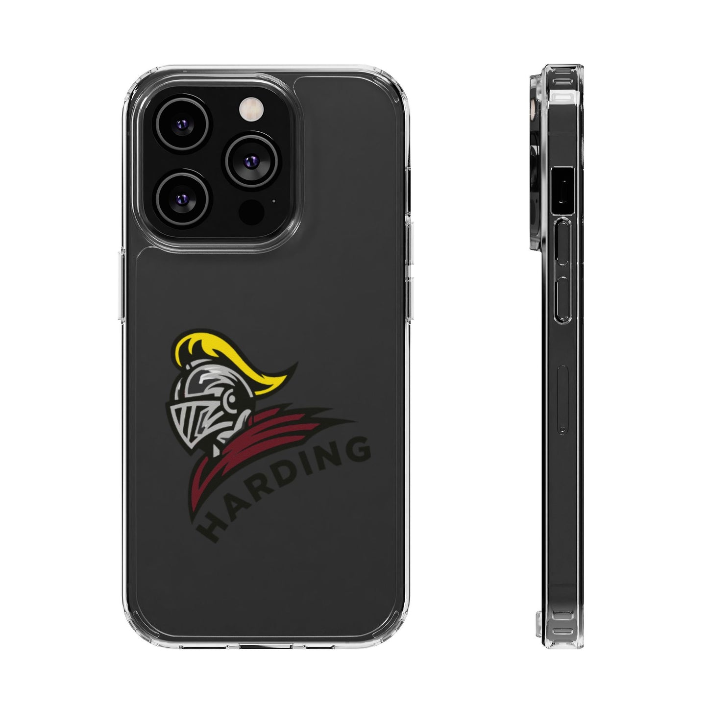 Clear Phone Case with Harding Logo
