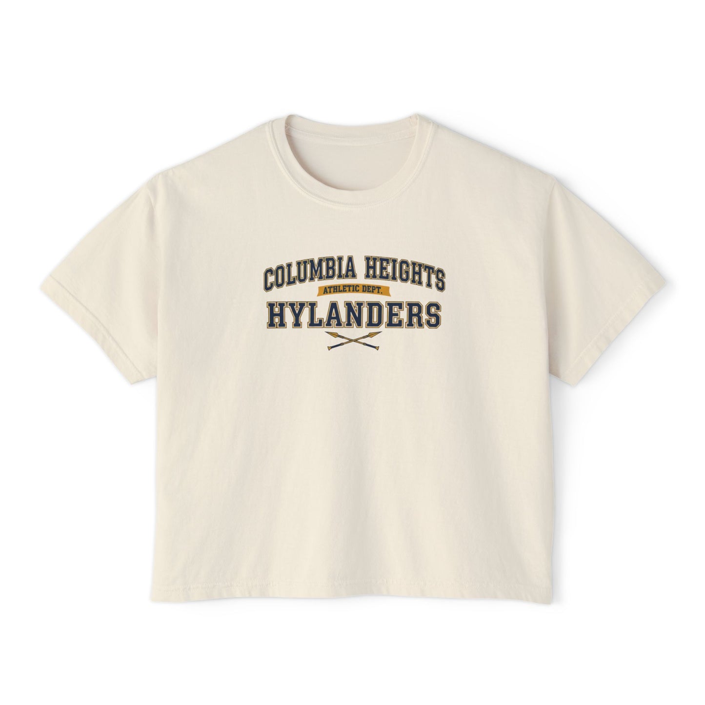 Columbia Heights Hylanders Stylish Women's Boxy Tee - Casual Comfort for Everyday Wear