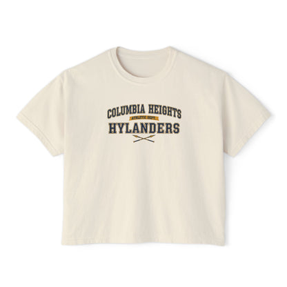 Columbia Heights Hylanders Stylish Women's Boxy Tee - Casual Comfort for Everyday Wear