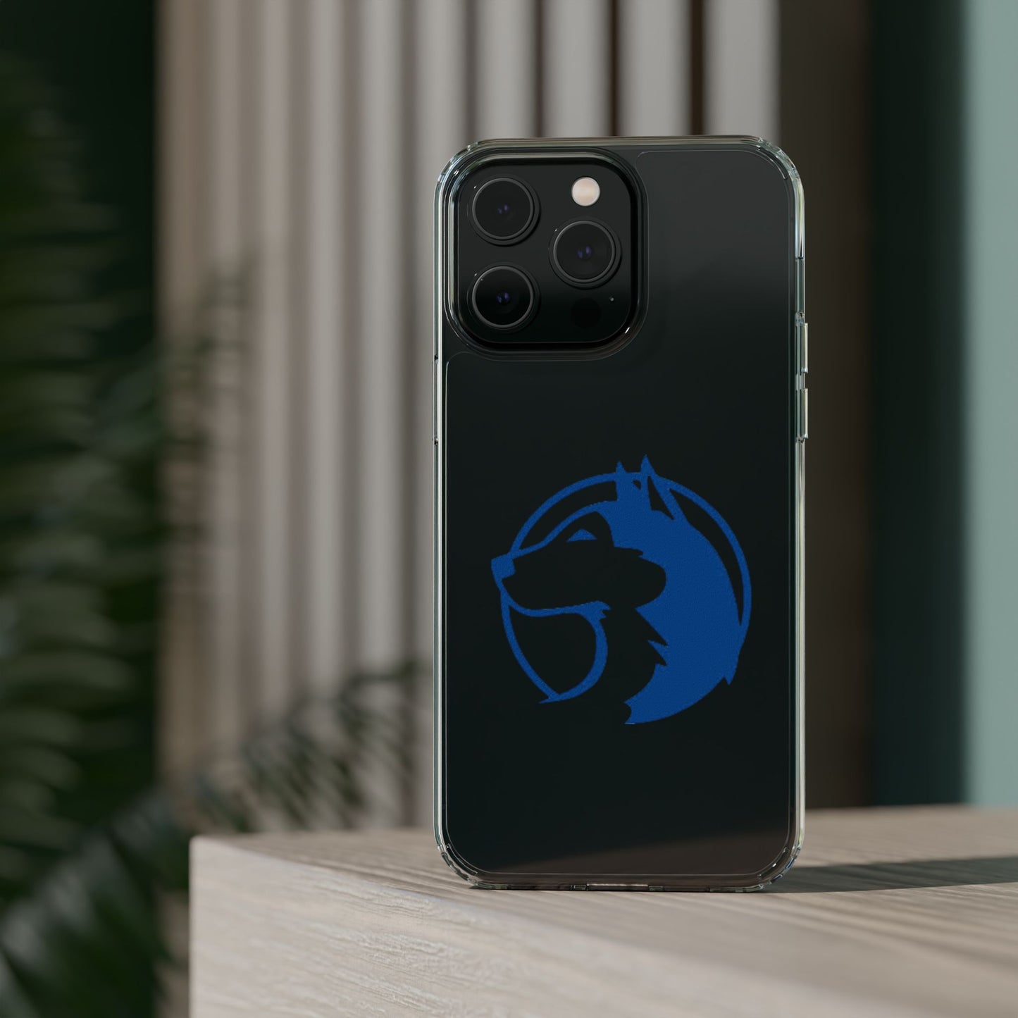 Saint Anthony Huskies Clear Phone Case