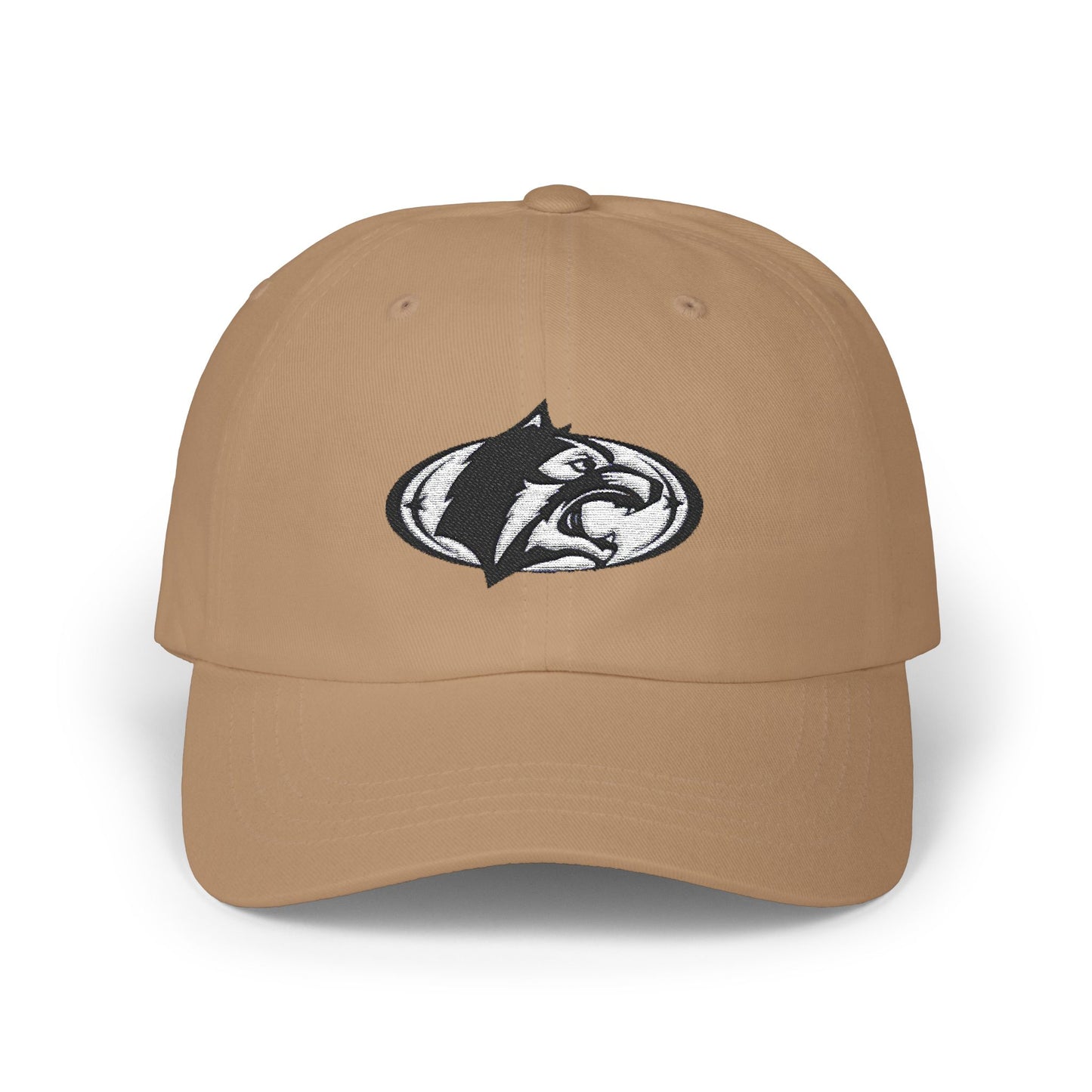 Roseville Raiders Cap - Stylish White Hat with Wolf Design for Casual Wear