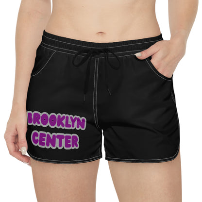 Brooklyn Center Centaurs Women's Casual Black Shorts