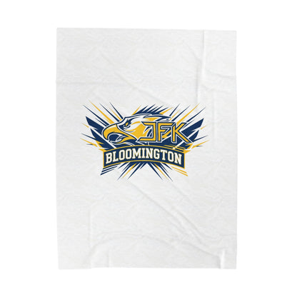 Bloomington Kennedy Eagles Cozy Velveteen Plush Blanket - Perfect for Relaxation and Home Decor