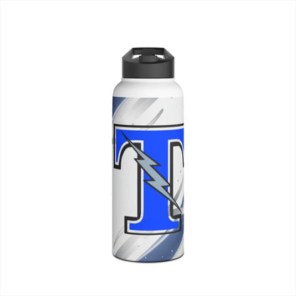 Tartan Blue Lightning 'T' Stainless Steel Water Bottle