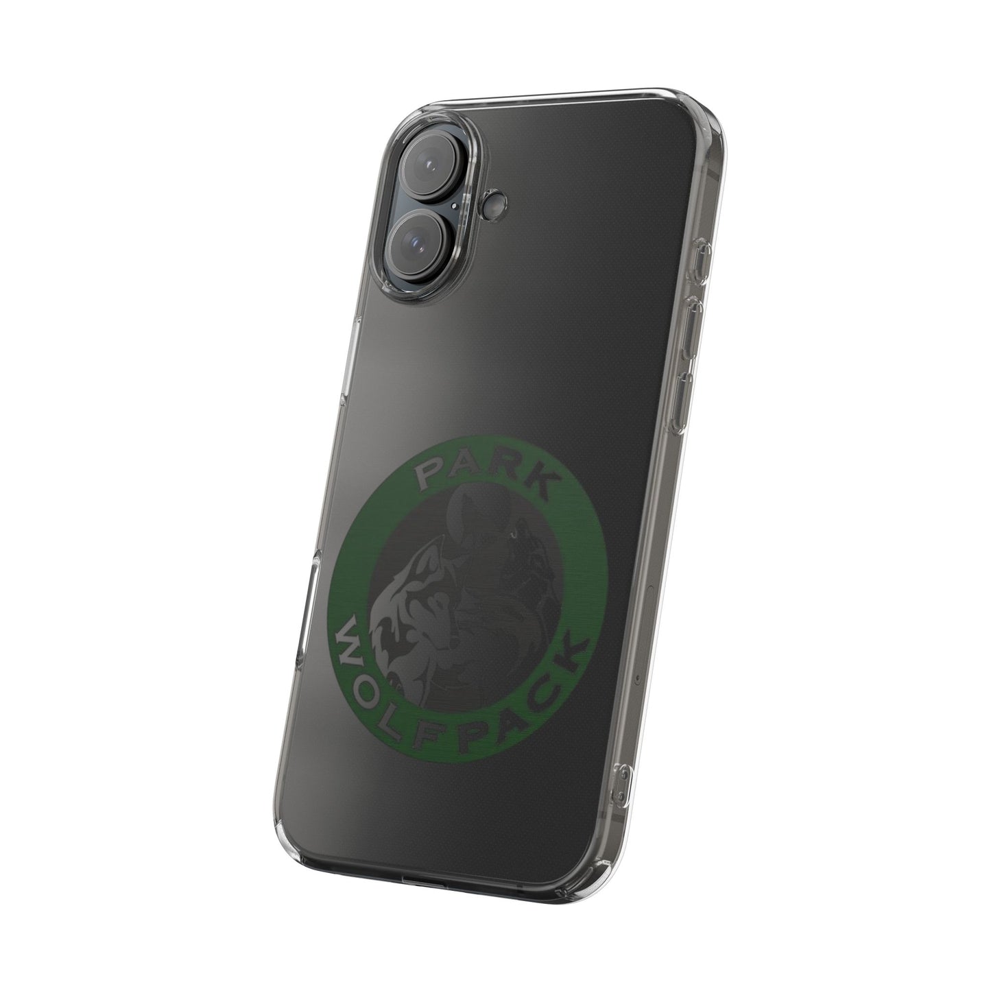 Custom Clear Phone Case - Park Wolfpack Design