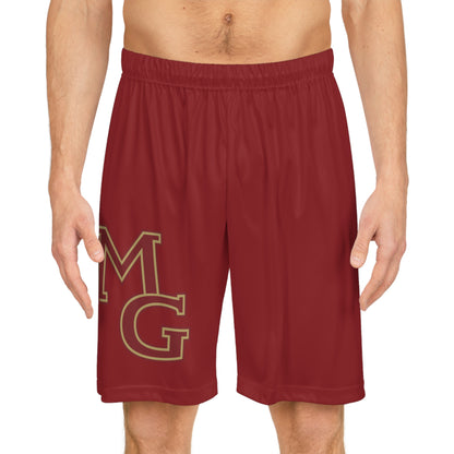 Maple Grove Stylish Crimson Basketball Shorts - Perfect for Sports Lovers