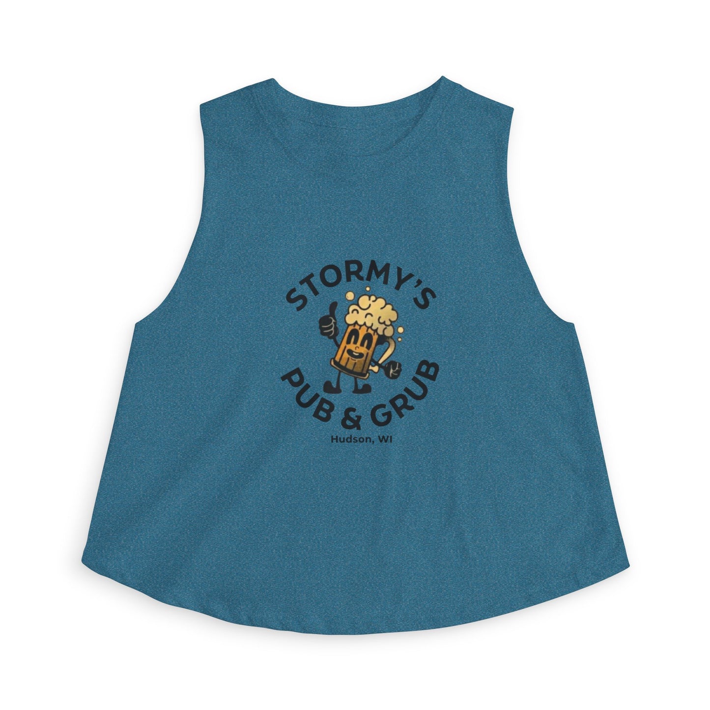 Pub & Grub Crop Top — Stormy's Beer Logo Women's Tank