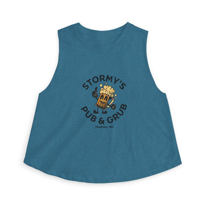 Pub & Grub Crop Top — Stormy's Beer Logo Women's Tank
