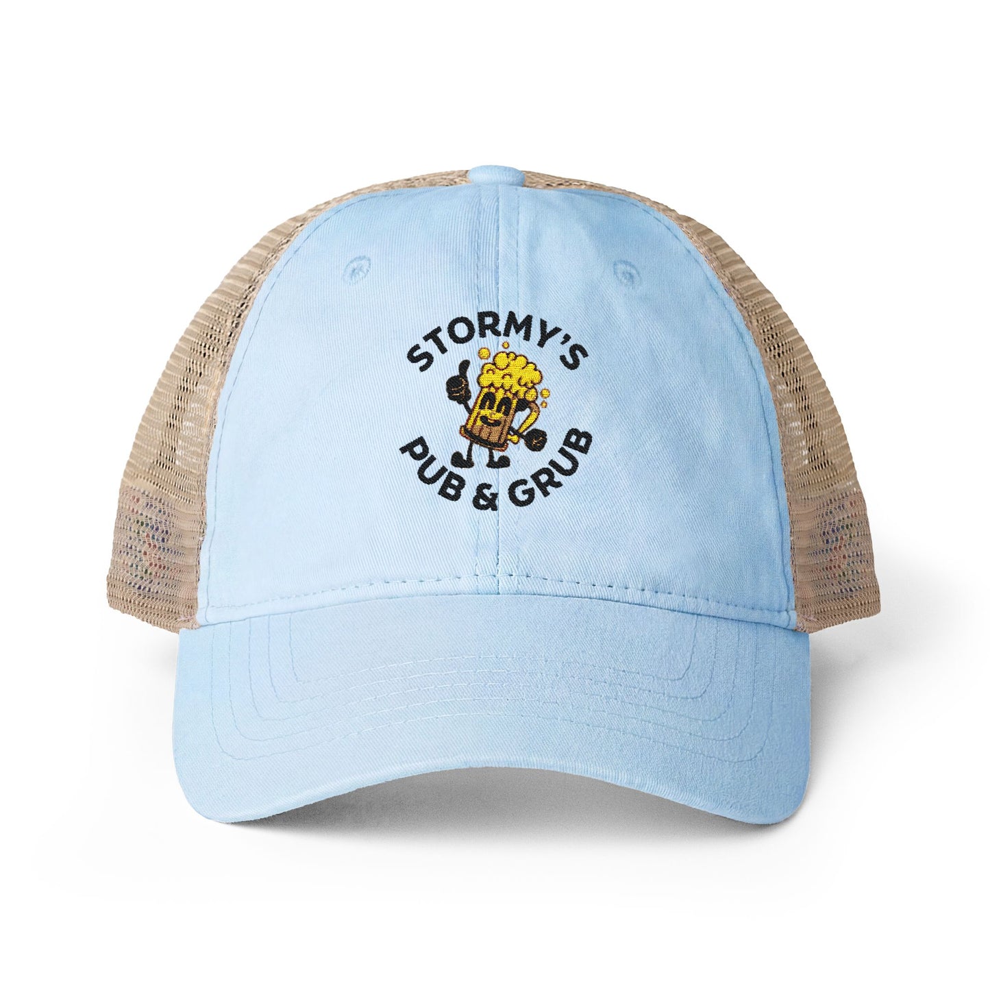 Stormy's Pub & Grub Women's Washed Mesh-Back Cap