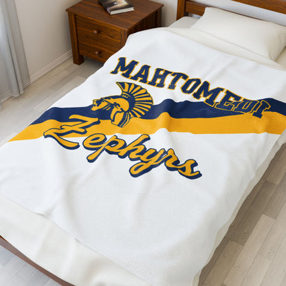 Mahtomedi Zephyrs Velveteen Plush Blanket