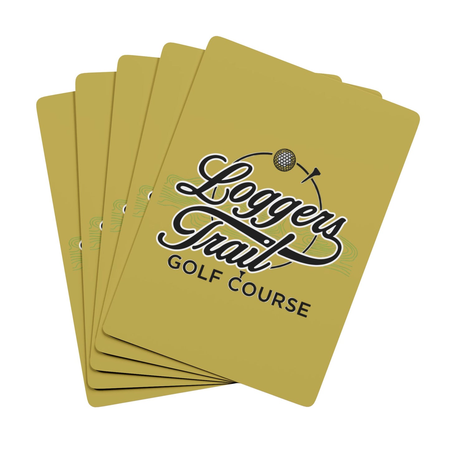 Logger's Trail Golf Course Poker Playing Cards — Custom Branded Deck for Golfers