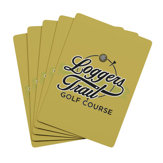 Logger's Trail Golf Course custom golf playing cards feature vibrant design and quality cardstock for smooth gameplay.