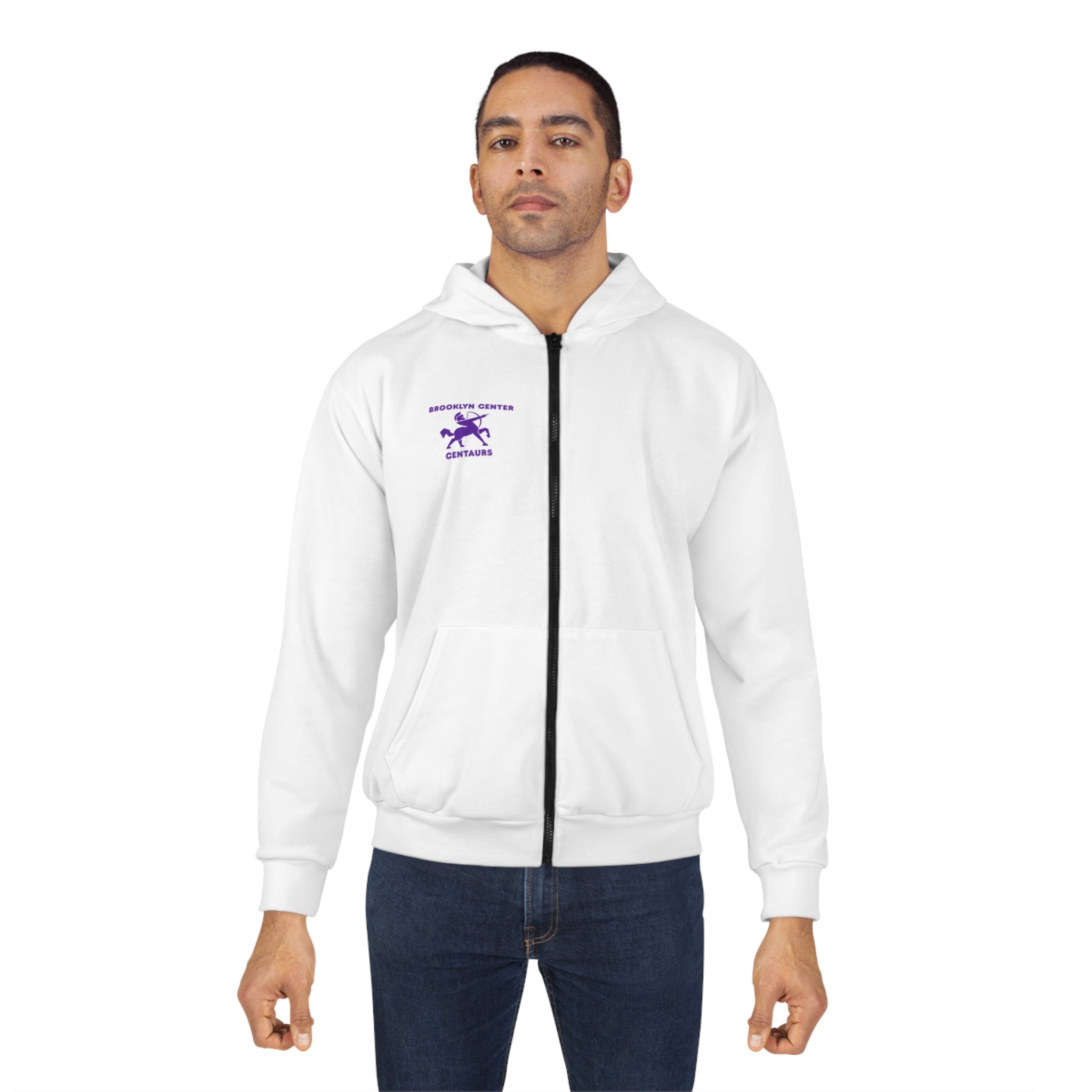 Brooklyn Center Centaurs Unisex Zip Hoodie - Cozy Layer for All Occasions
