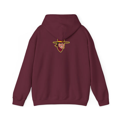 Forest Lake Rangers Hoodie — School Team Spirit Pullover (Front Text & Back Ranger Mascot)