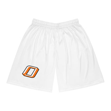Osseo Orioles White Basketball Shorts for Sports Enthusiasts