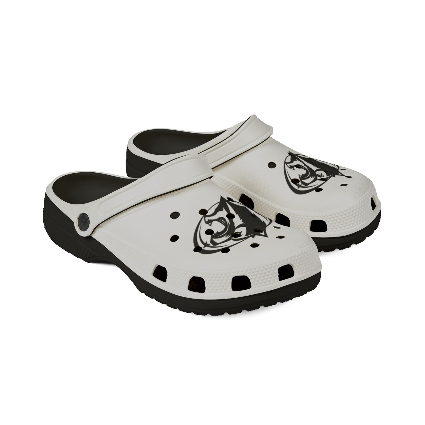 Roseville Raiders EVA Foam Clogs with Wolf Design - Comfortable Summer Footwear