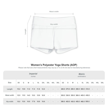 Patriotic Women's Yoga Shorts - America 250th Anniversary