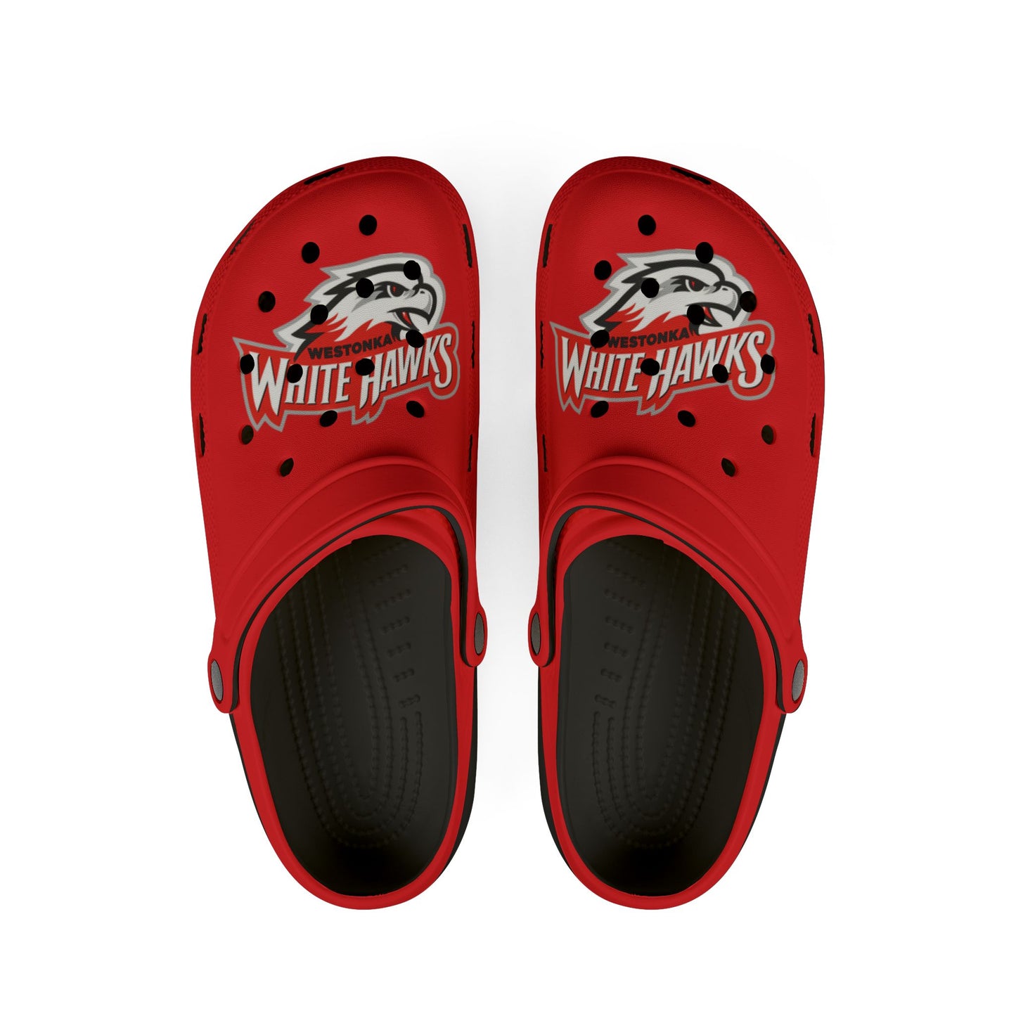 Mound Westonka White Hawks Stylish EVA Foam Rubber Clogs