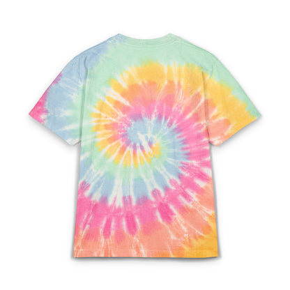 Park Wolfpack Colorful Oversized Tie-Dye T-Shirt with Embroidery - Perfect for Festivals and Casual Wear