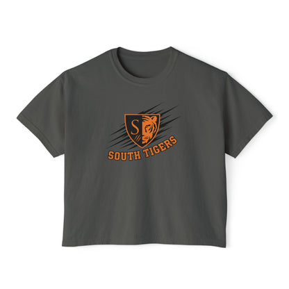 Trendy Women's Boxy Tee with Minneapolis South Tigers Design