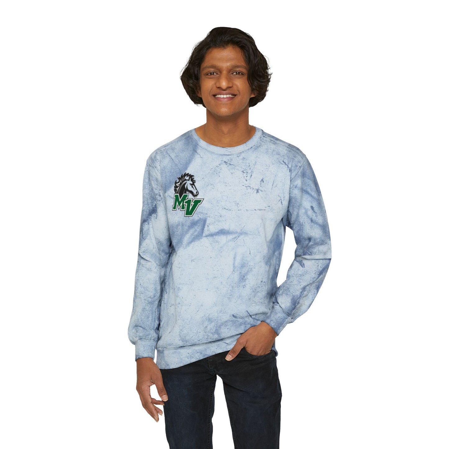 Mounds View Mustangs Color Blast Unisex Crewneck Sweatshirt